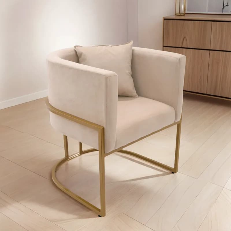 Poltrona ferro Dourado, moderna, confortável, sala, escritório, consultório - várias cores