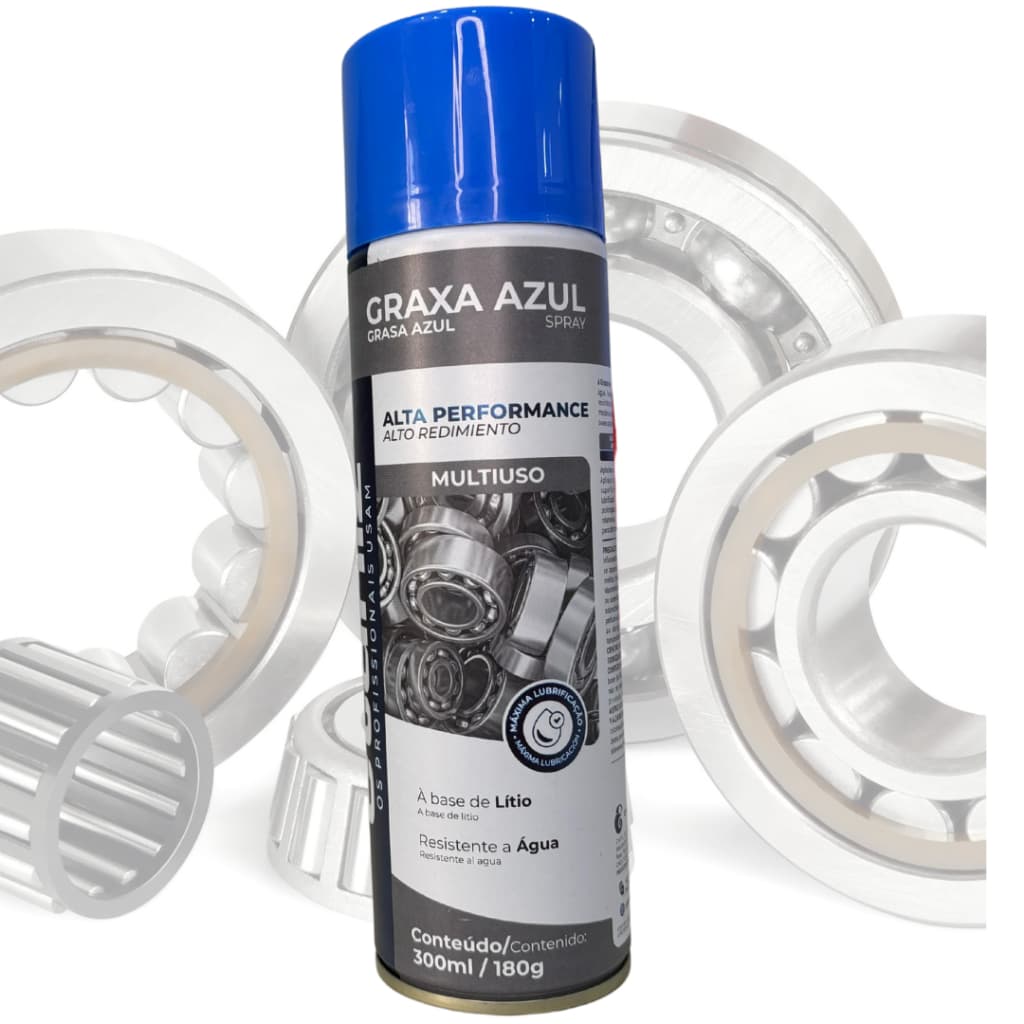 Graxa Azul de Lítio Spray Etaniz 300ml