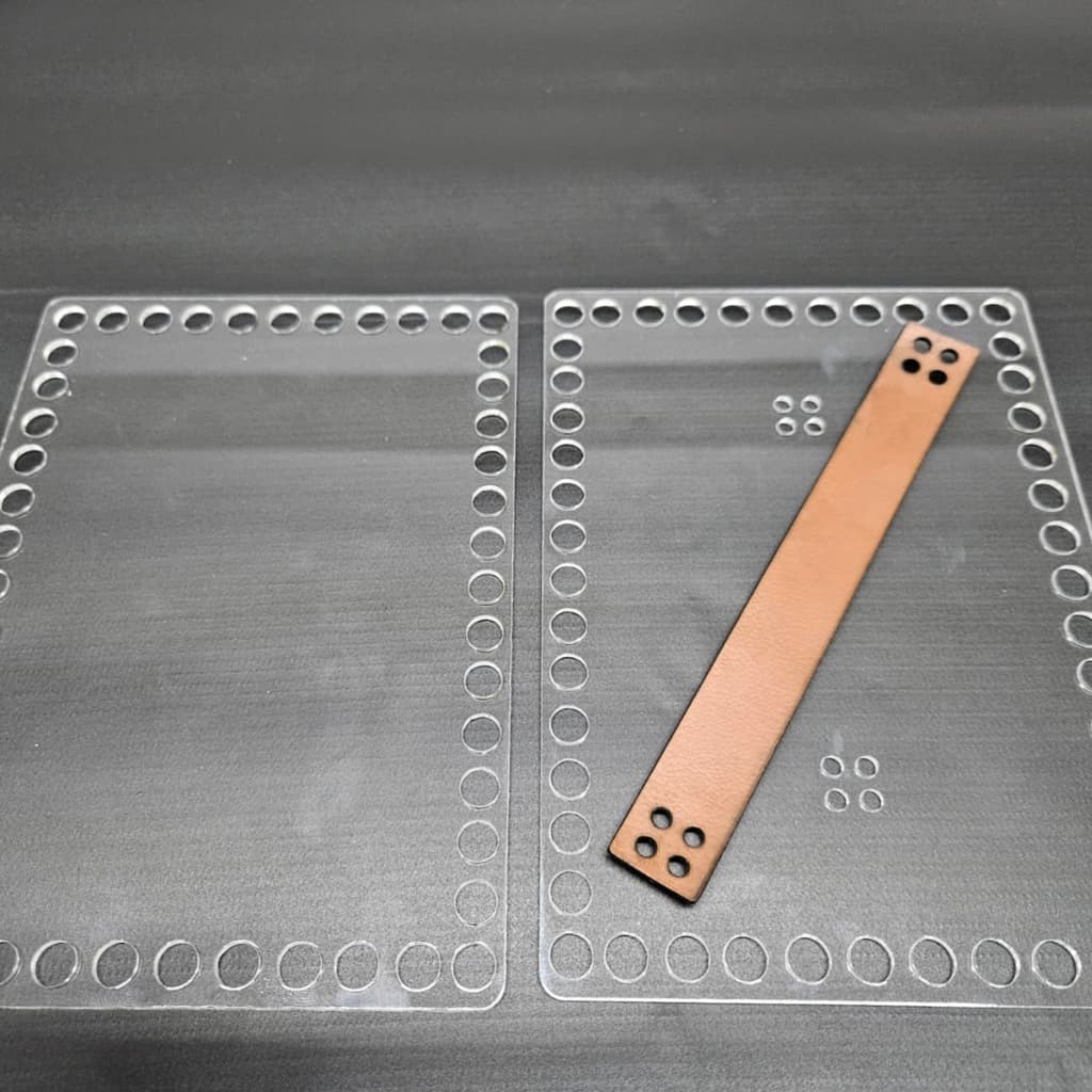 Kit Base e Tampa de Acrílico Transparente Para Farmacinha de Crochê Com Alça Sintética Montagem DIY