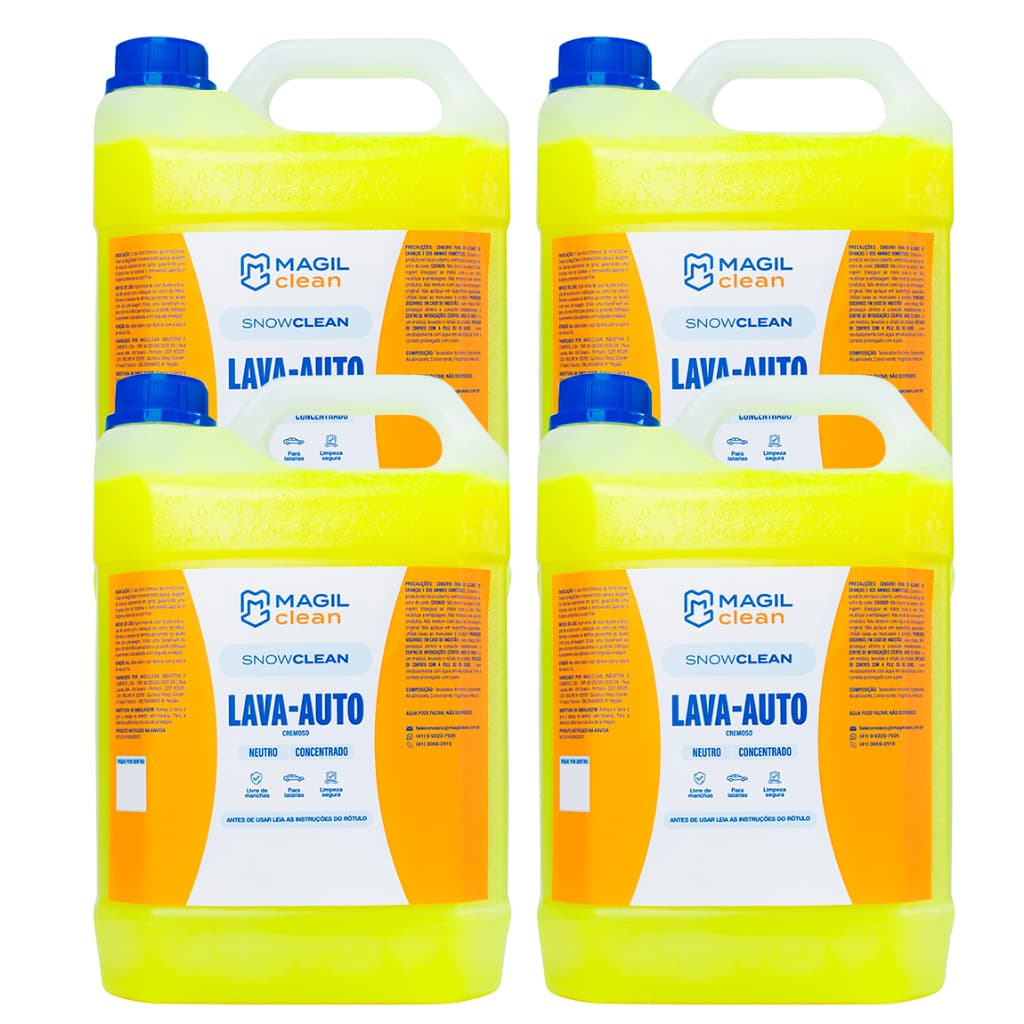 Kit 4 Shampoo Automotivo Foam 5L - Rende até 250 litros 1/50