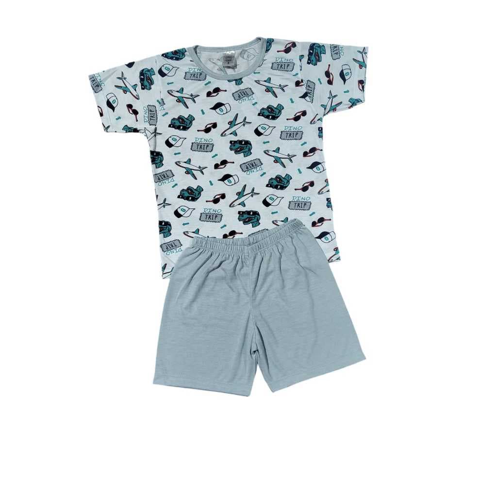 Kit 4 peças (2 conjuntos) Pijama Infantil Juvenil Menino Menina Verão 1 ao 16