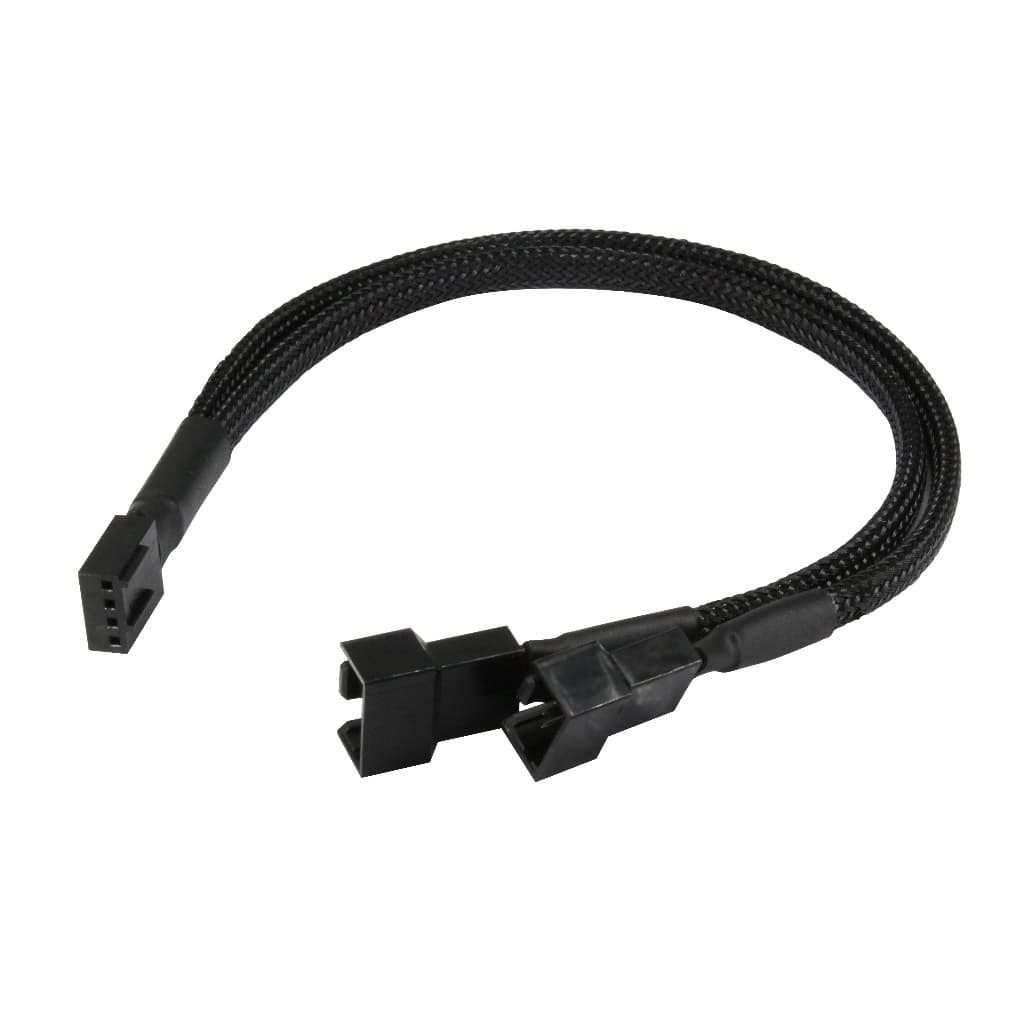 Cabo Extensor Sleeved Multi Fan para 2 Coolers Splitter 3 e 4 Pinos Pwm