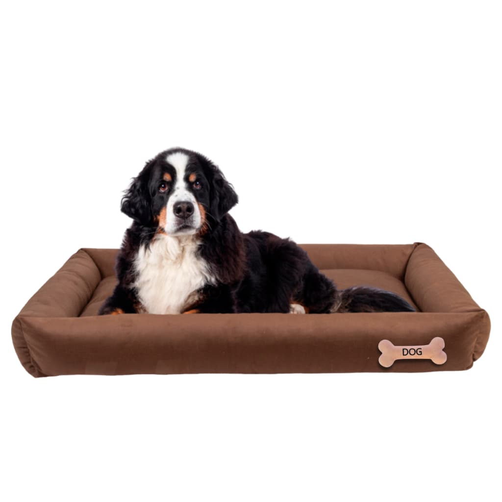 Cama Pet Xg Suede Confortável Extra Grande + Osso De Pelúcia Cachorro Frio Inverno Dog Quentinho