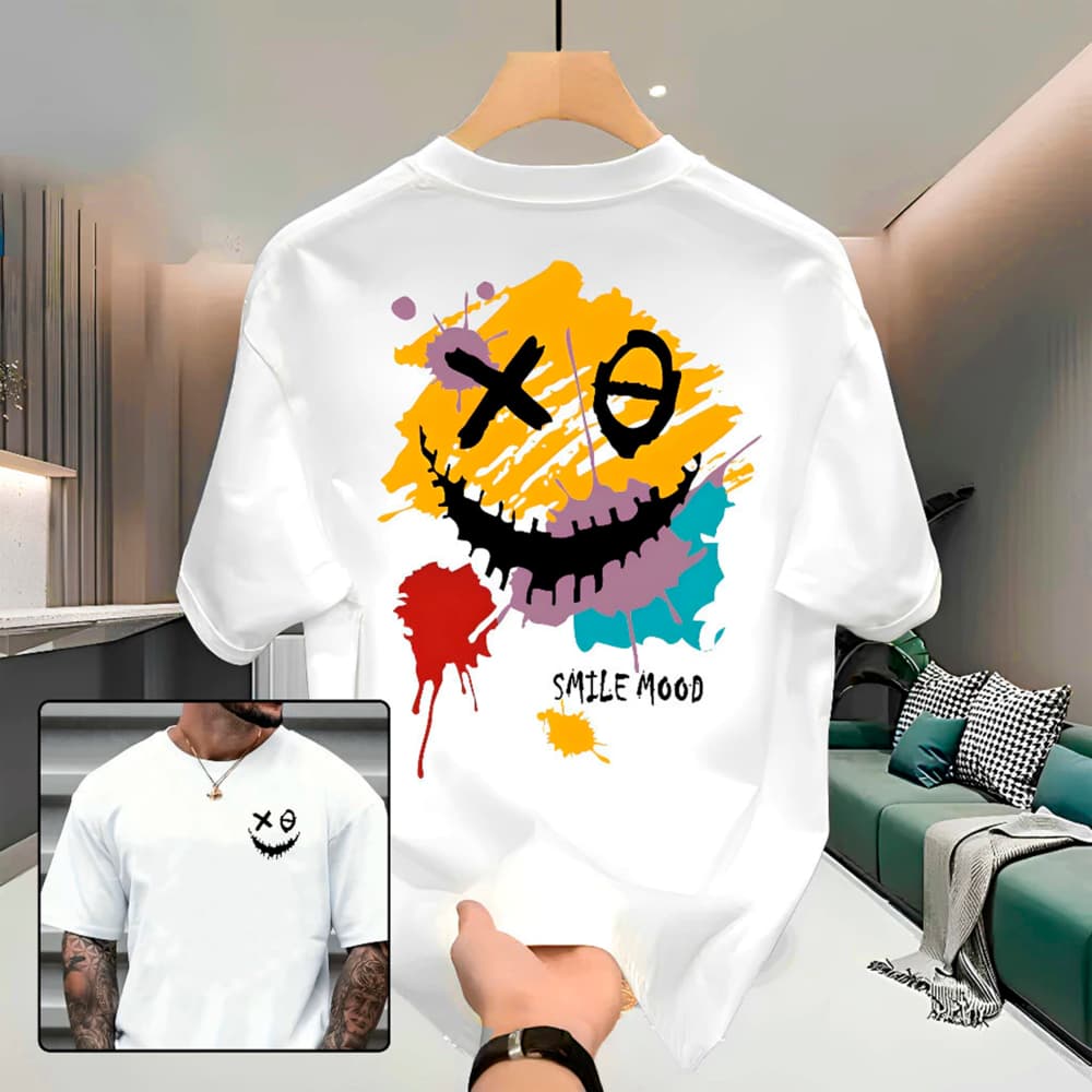 Camiseta Feminina Despojada Oversized Streetwear Estilo de Rua Academia Treino 100% Algodão Premium