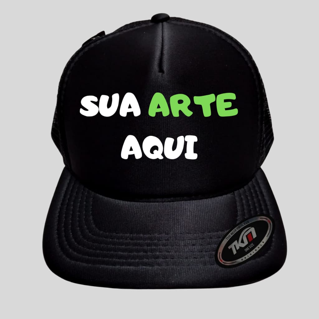 Boné Personalizado Com Sua Logo Aba Curva Modelo Trucker TKM Original Lançamento
