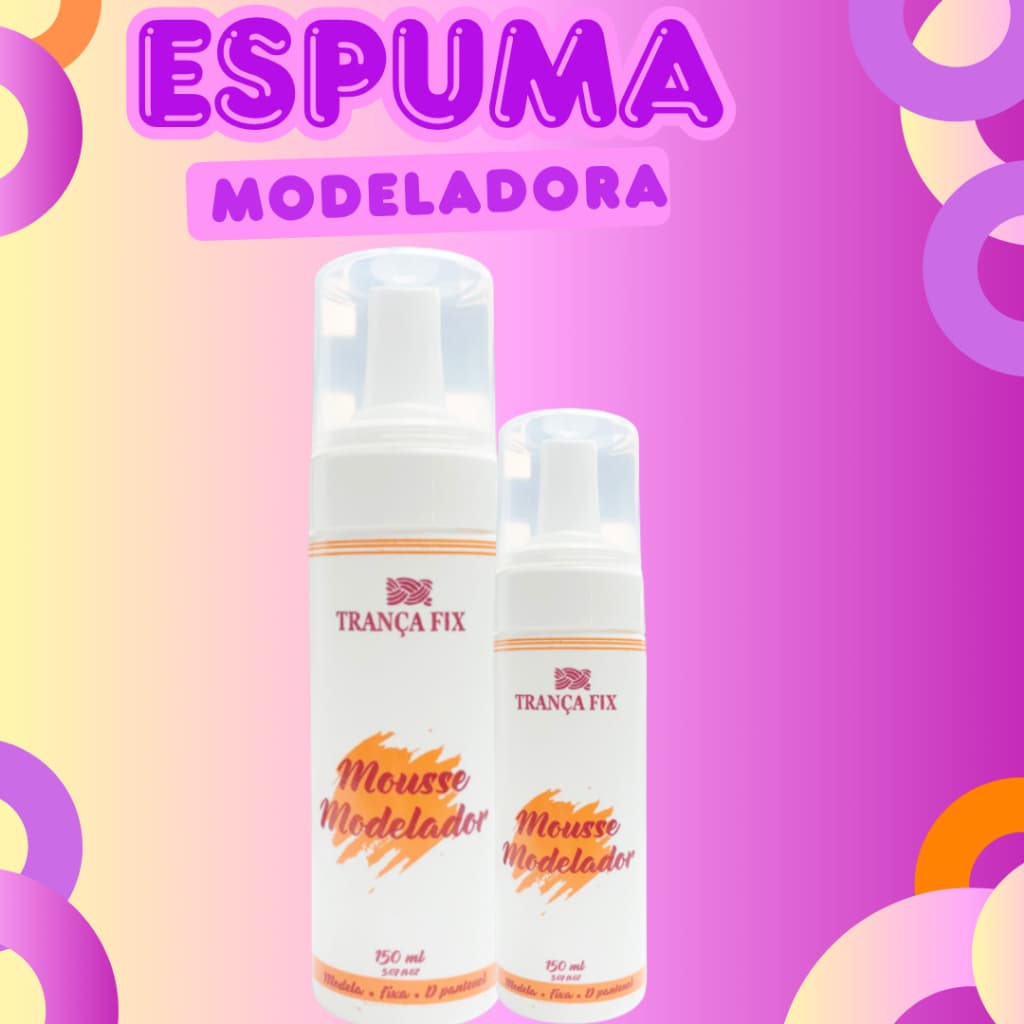 Mousse Modelador Trança Fix 150ml Box Braids Tranças Penteados!!