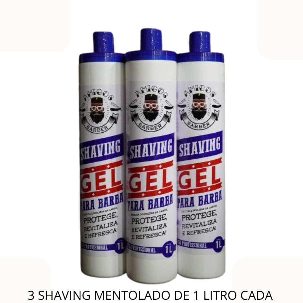 KIT 6 POMADAS MODELADORA + 3 LITROS DE SHAVING + 1 ESCOVINHA DEGRADE