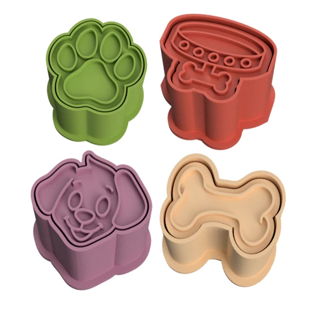 COLEÇÃO Ejetor Modelador Doces CACHORRO DOG COLEIRA Brigadeiros Docinhos Massa Biscuit Biscoito Resistente Massinha