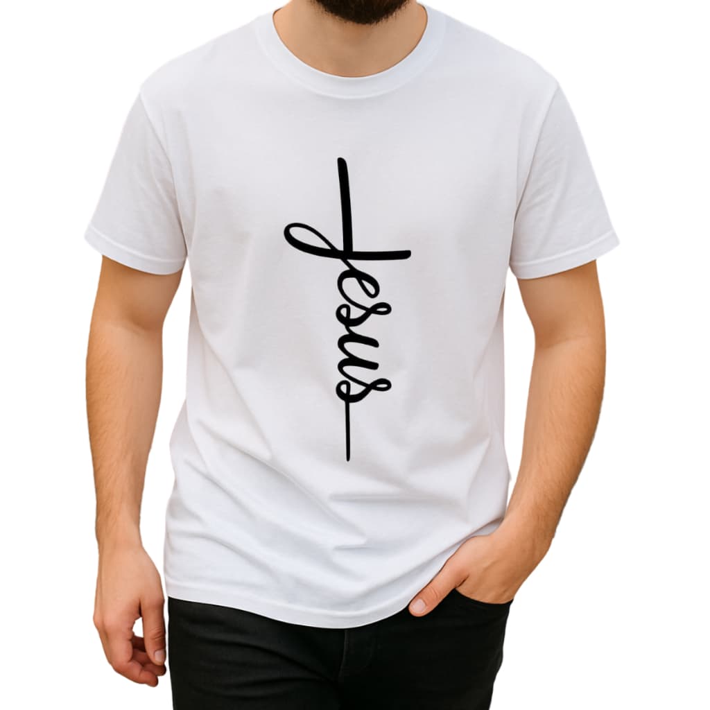 Camiseta Basica Gola Redonda Estampada 100% Algodão Premium Jesus