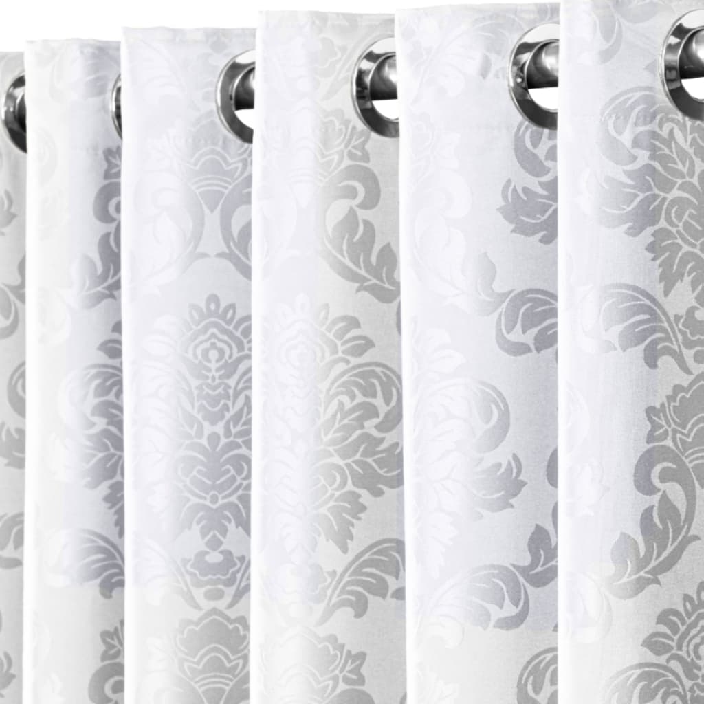 Cortina Jacquard Sala E Quarto 1,30 X 2,00 sala ou quarto Branco