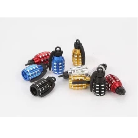 KIT 8 Tampa Válvula Bico Pneu Pino Roda Moto Carro(8 Unidades)-gra