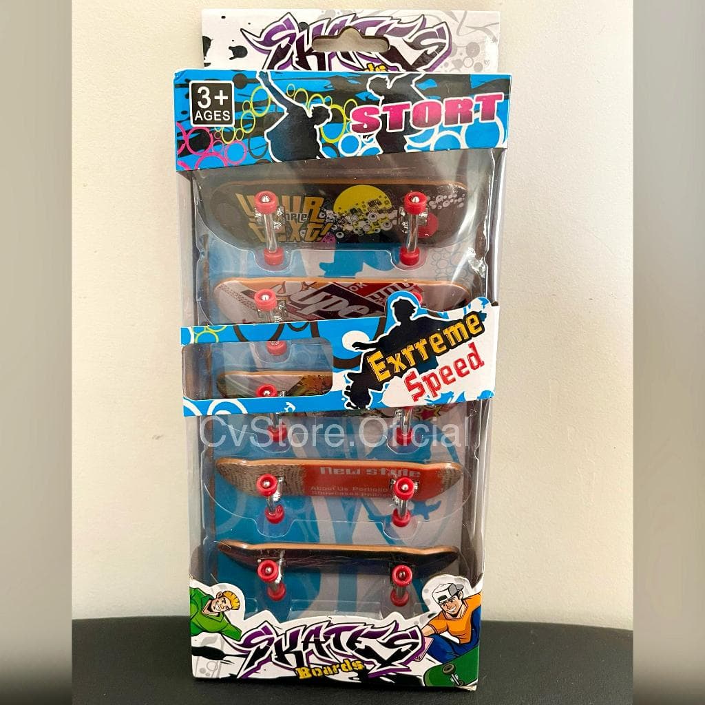 kit 5 Skate De Dedo Profissional Truck Metal Rodinhas Brinquedo Criança Infantil Menino Skatinho Skate Sk8 Brinquedos