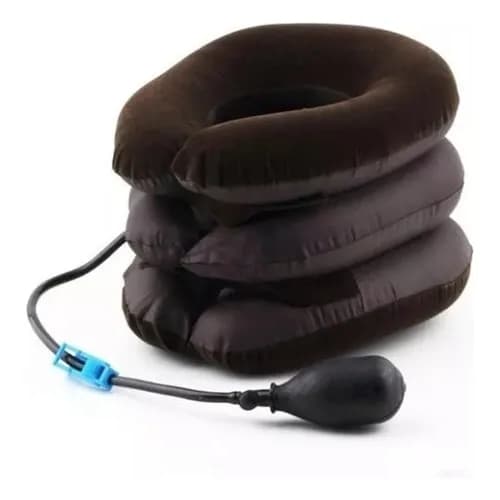 Colar Pescoço Tração Cervical Inflável Massagem