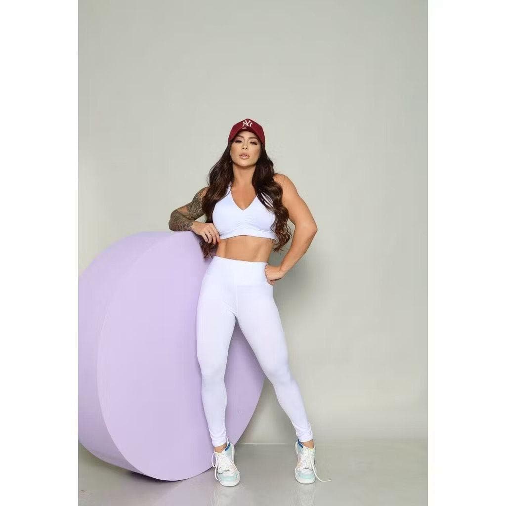 Top Com Bojo Suplex  Feminino Liso Academia Fitness