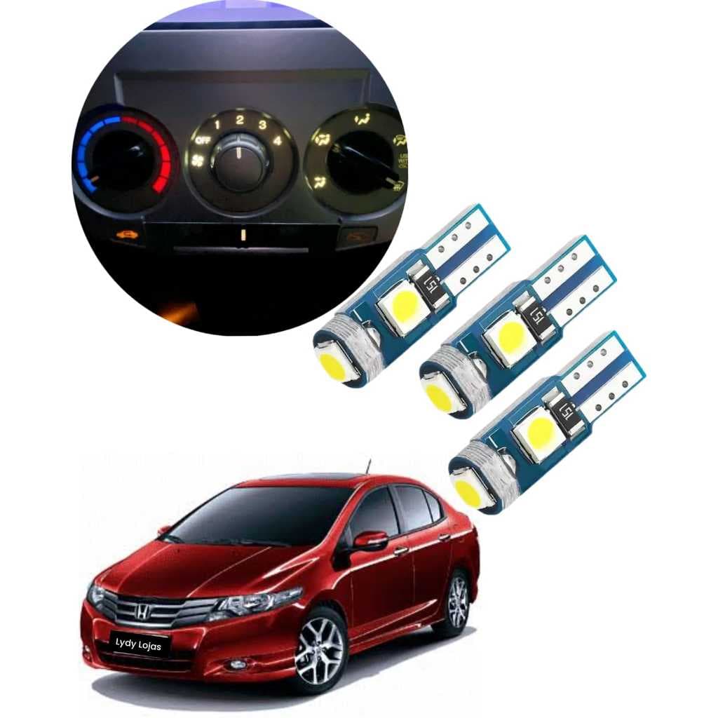 LAMPADA LED T5 PAINEL AR CONDICIONADO HONDA CITY 2008 / 2014