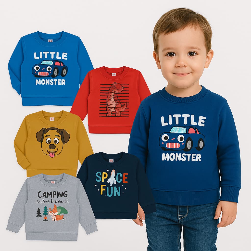 Kit 2 Casacos de Moletom Masculino - Blusa de Inverno Menino de Moletom Flanelado