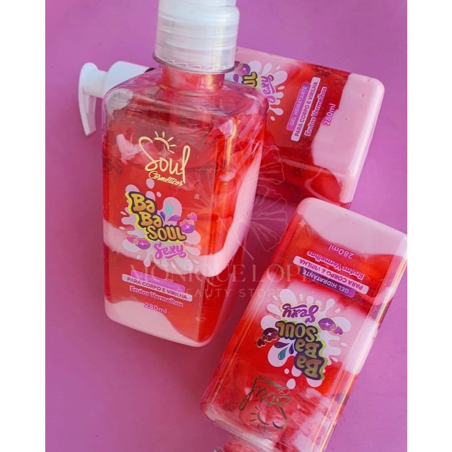 Gel Hidratante Corporal Virilha Soul Cosmeticos Frutas Vermelhas Hidratante Beijavel