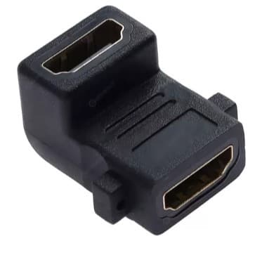 Adaptador Emenda Hdmi Fêmea X Fêmea 90° Graus