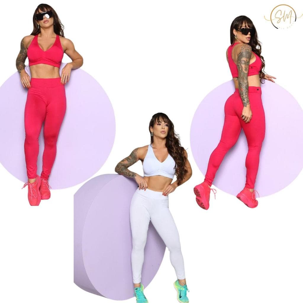 Kit 3 Top Com Bojo Feminino Liso Academia Fitness