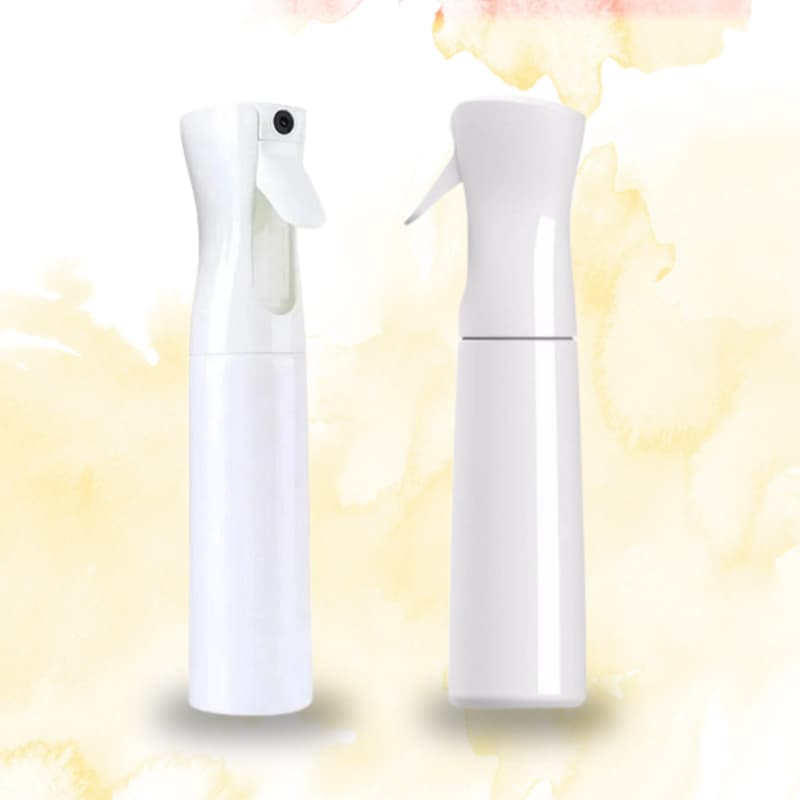 Borrifador Jato De Névoa Spray Pulverizador Semi Automático Contínuo Branco -300ml