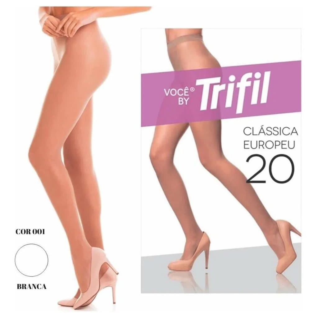Kit C/2 Meia Calça Fio 20 Europeu Trifil 6308