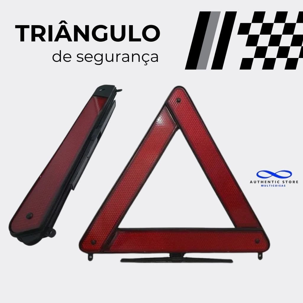 Triangulo De Segurança Carro Universal Sinalização Refletor