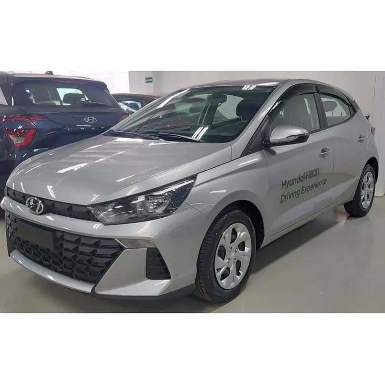 Calha de Chuva Adesiva Hb20 Hatch 2020 2021 2022 2023 2024 2025 2026 Fumê 100% Acrílico Tgpoli