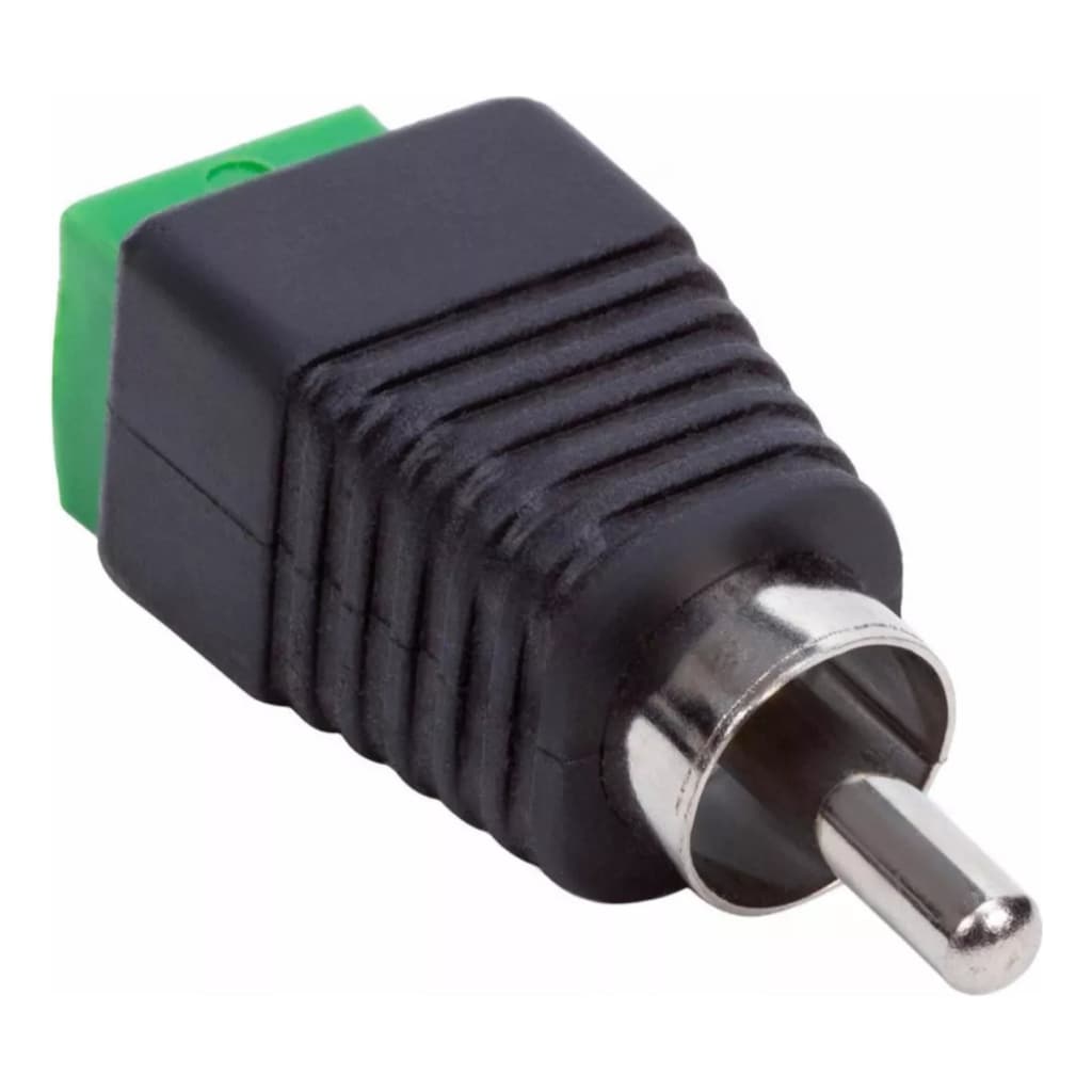 Conectores Rca Macho Com Borne, Cftv, Cabo Rca