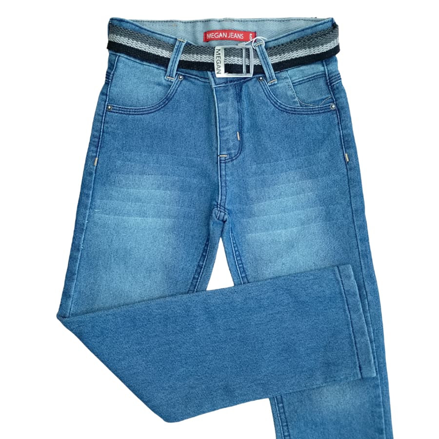 Calça Jeans Infantil Menino Com Cinto e Regulagem