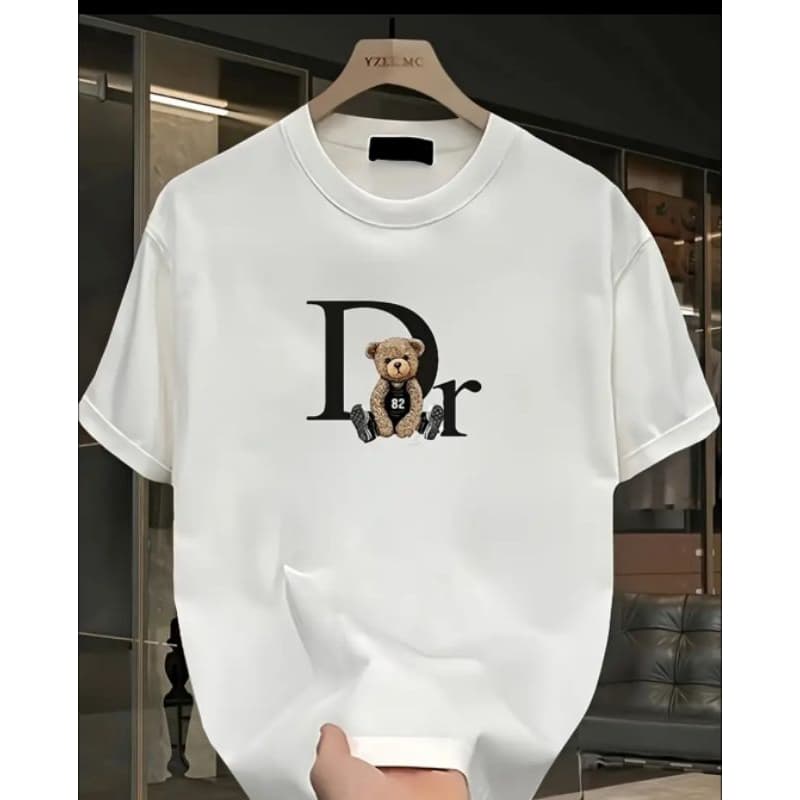 Camisa Camiseta Estampa URSO DR Lançamento Premium Confortável Estilosa Gola Redonda 100% Algodão