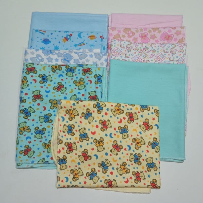 kit/unidade cueiro flanelado baby 0,80m x 0,50m