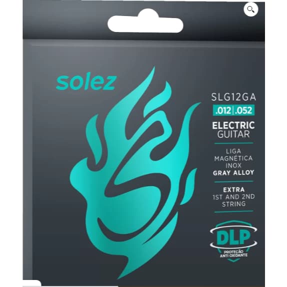 Encordoamento para Guitarra Solez 0.012 SLG12 GA – Jogo de Cordas