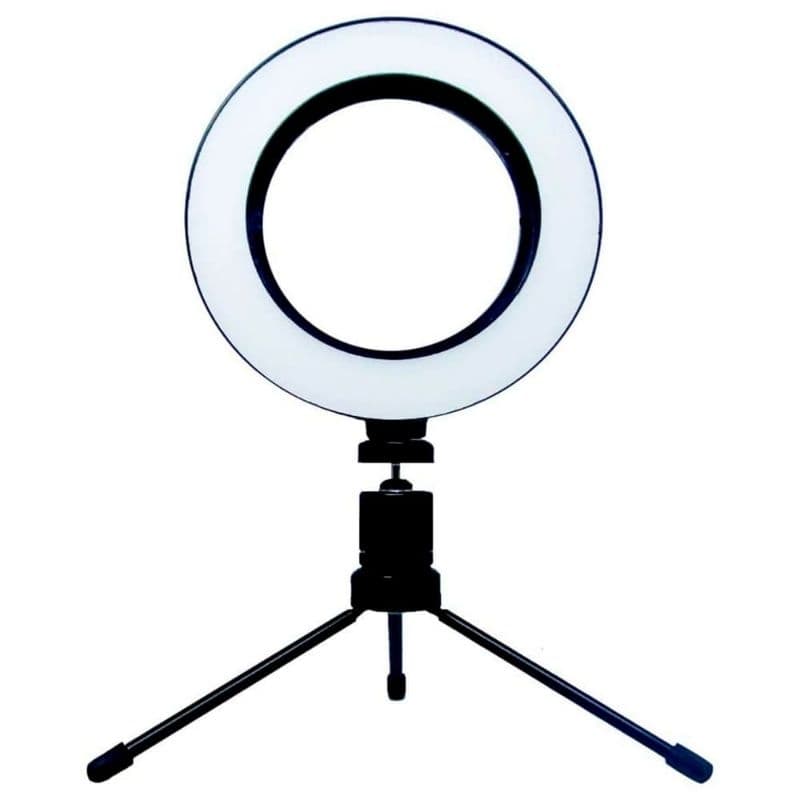 Ring Light Iluminador Led 6 Polegadas16cm ,com Tripé de Mesa