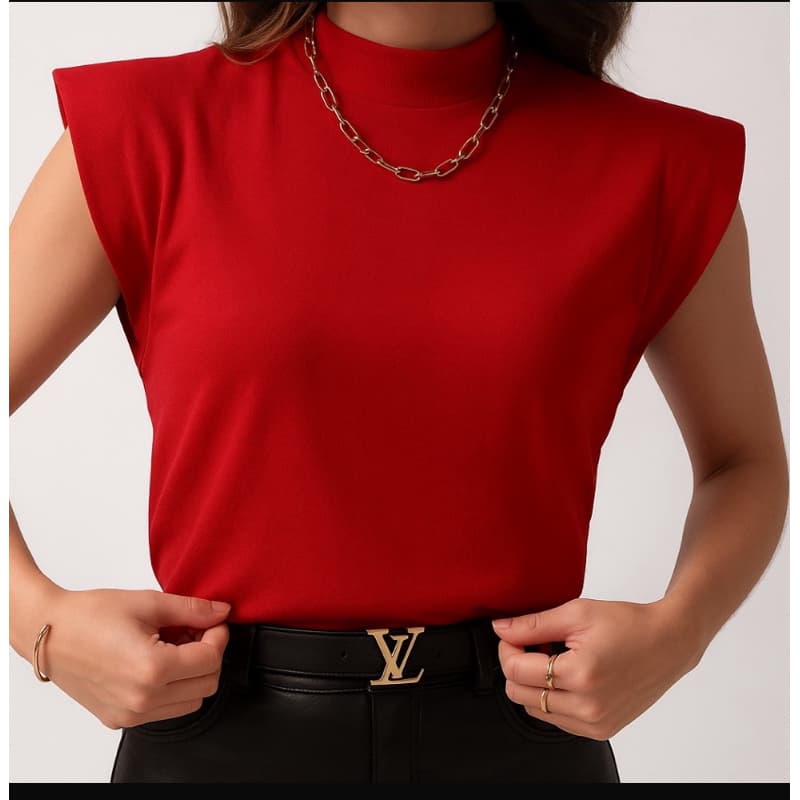 CAMISETA MANGA CURTA GOLA ALTA MUSCLA TER
