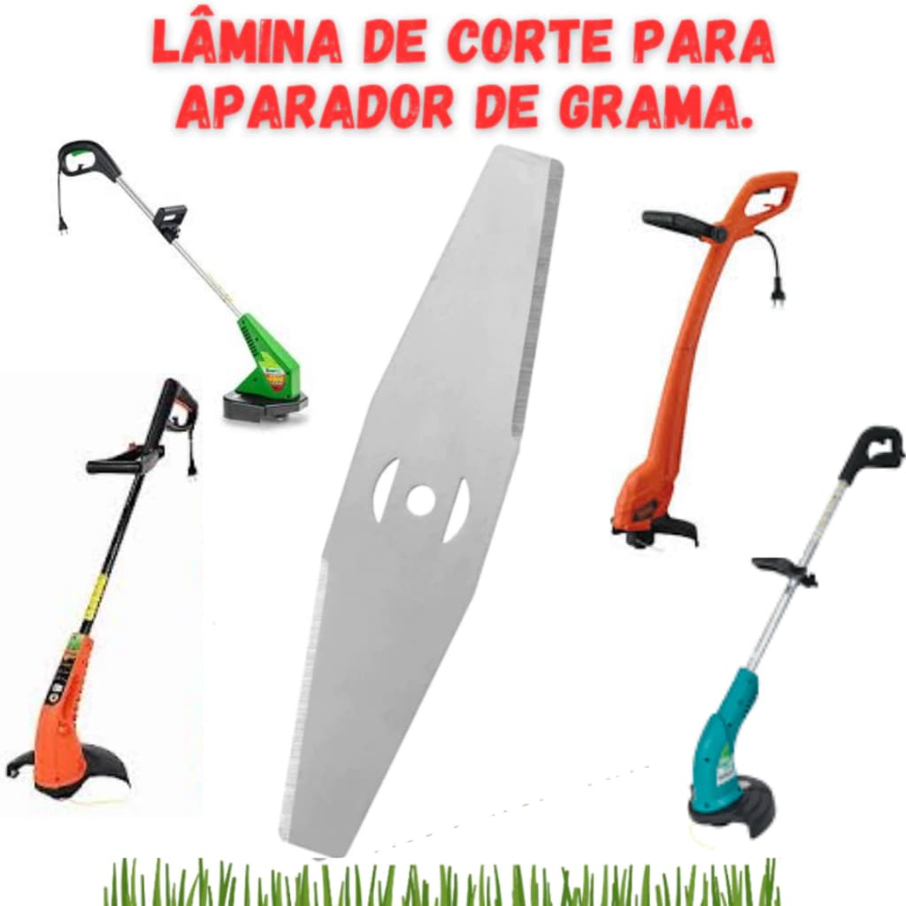 Lâmina De Corte Para aparador de grama Roçadeira 2 Pontas Faca Para Aparador De Grama