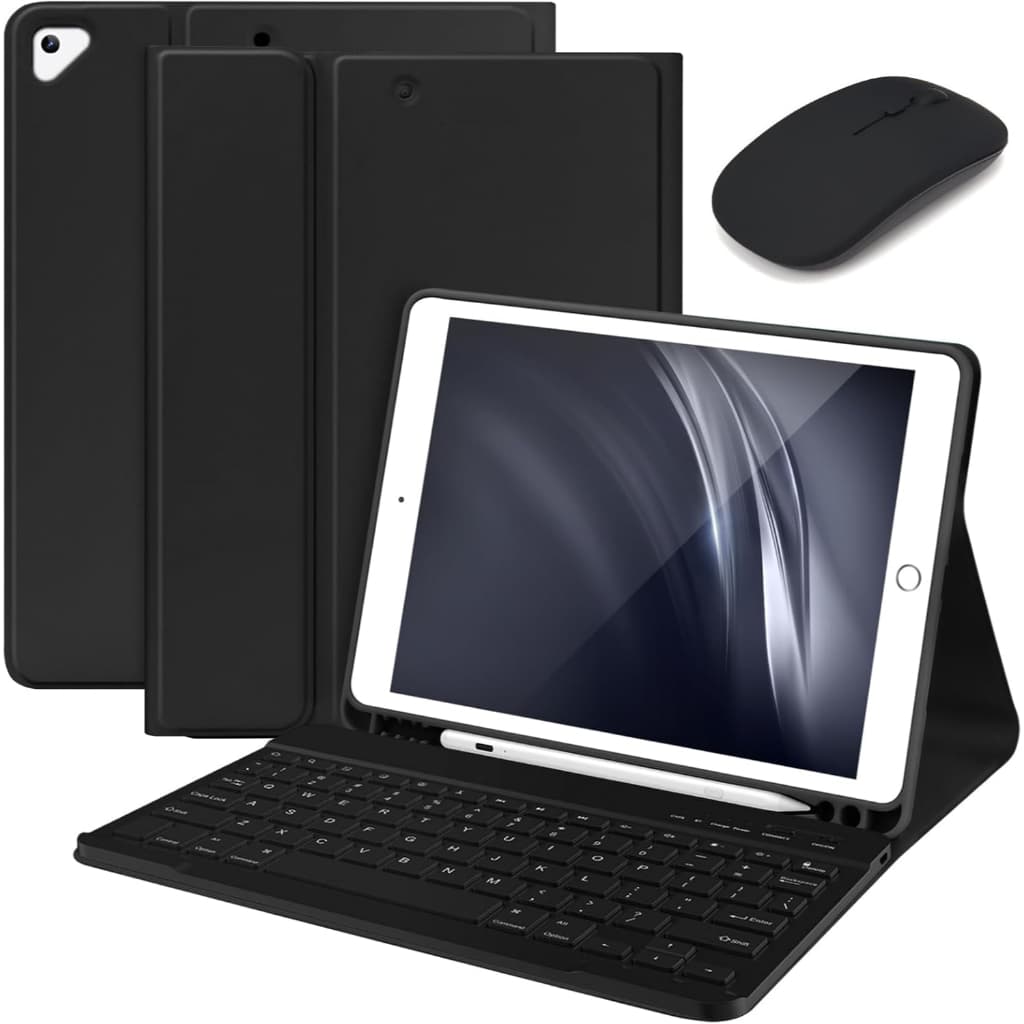 ABNT2 Smart Wireless Bluetooth Keyboard + Case + Mouse para Samsung Galaxy Tab A7(SM-T500/T505/T507) 10,4 polegadas