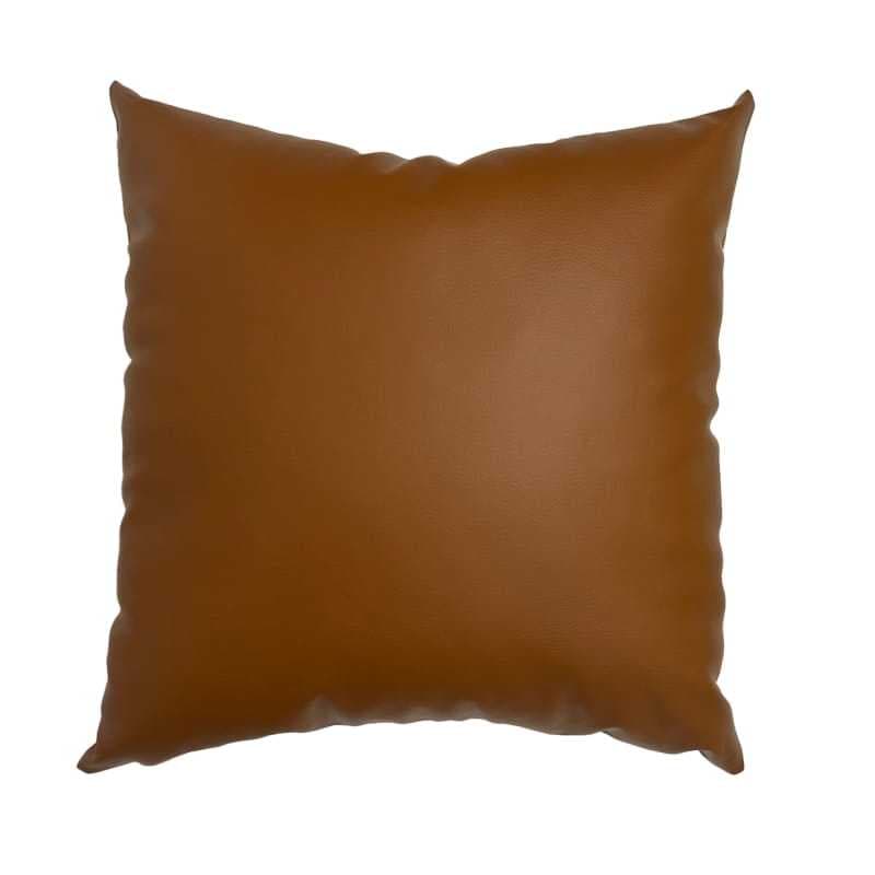 Capa de Almofada em Couro Sintético 45 cm Decorativa para Quarto, Sala, Sofá, Escritório