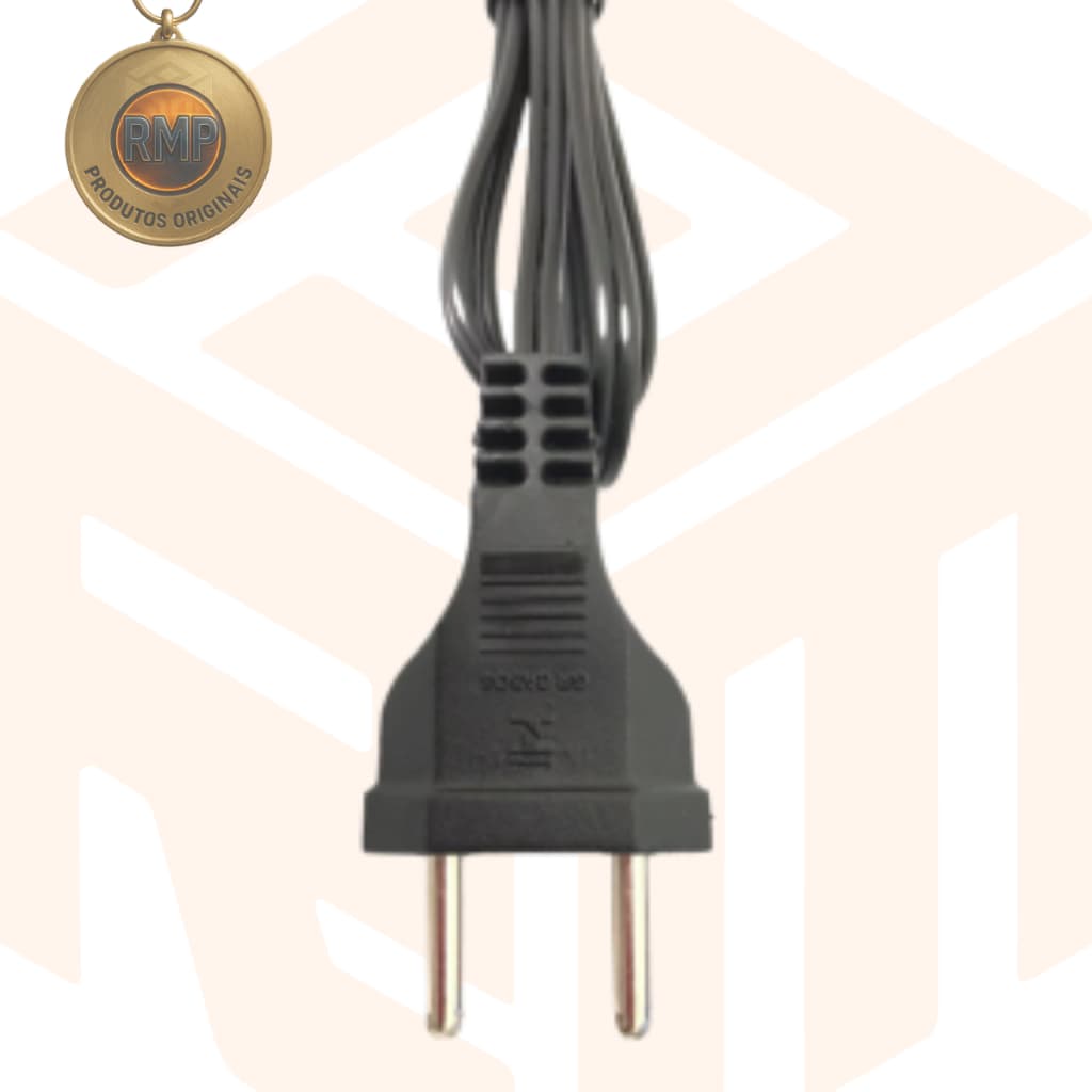 Cabo de Força Energia Bipolar Rabicho com Plug 2 pinos