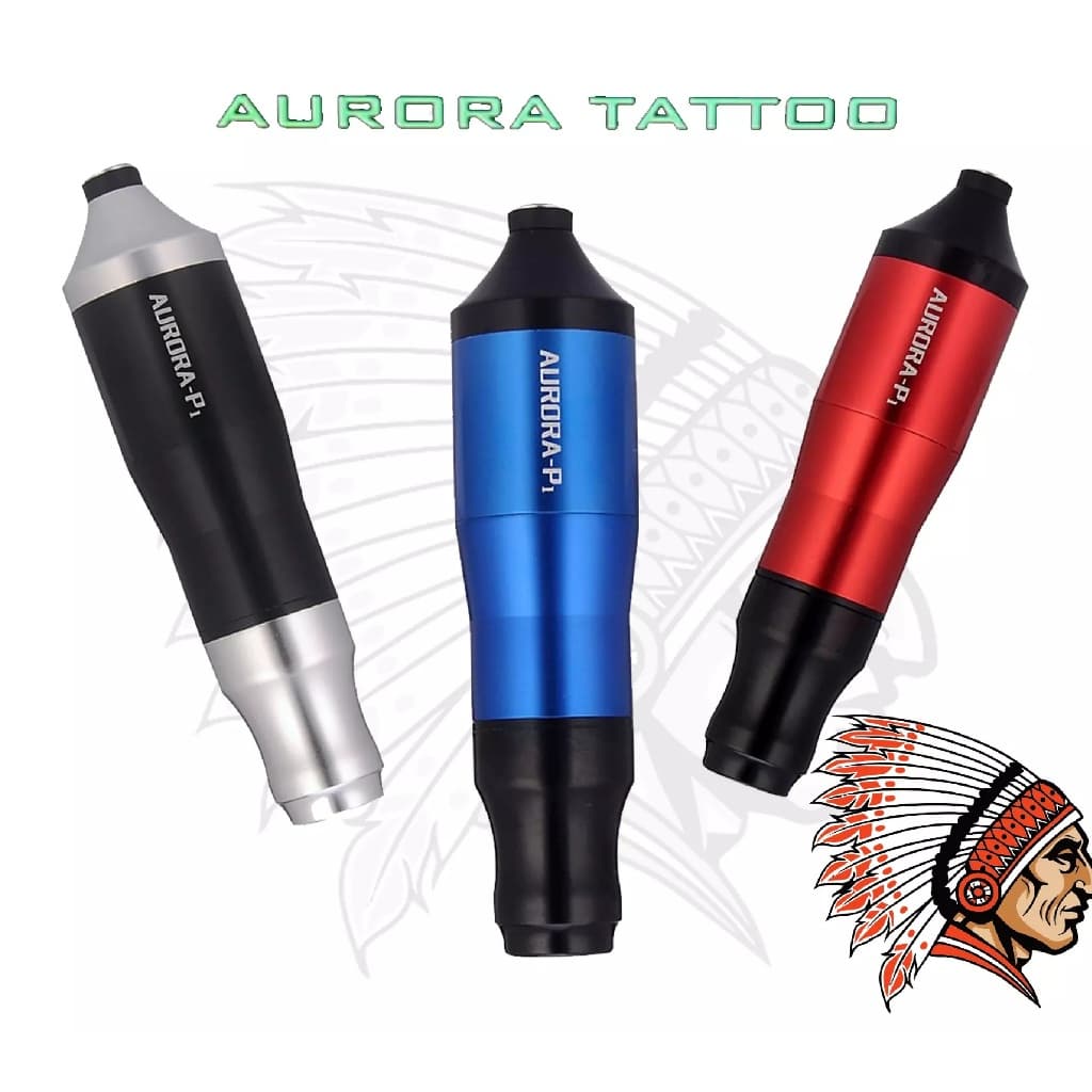 Maquina Tatuagem Pen DC Aurora 9000RPM Cartucho Universal