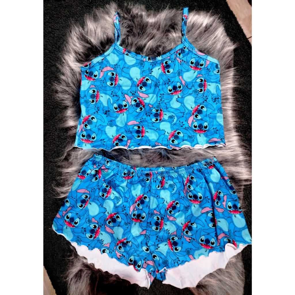 BABY DOLL ONDINHA ESTAMPADO COM TECIDO EM SUEDE  ESTAMPAS VARIADAS