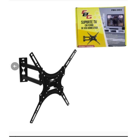 FBG-3403 SUPORTE TV ARTICULADO PARA TV DE 14 A 55 POLEGADAS