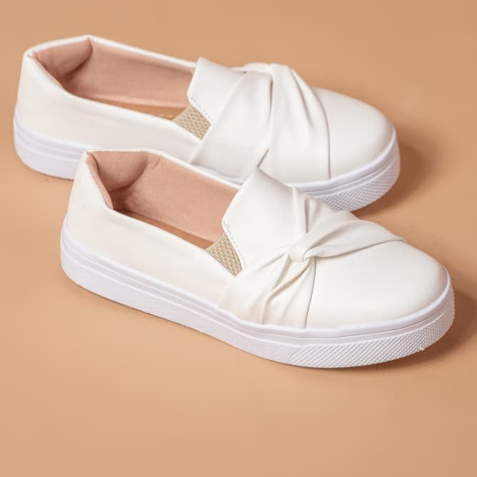 Tênis Feminino Iate Slip On Casual Leve e Confortável Antiderrapante
