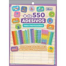 Bloco de Adesivo Decorado p/Professores 12 folhas com + de 500 Adesivos - Tilibra