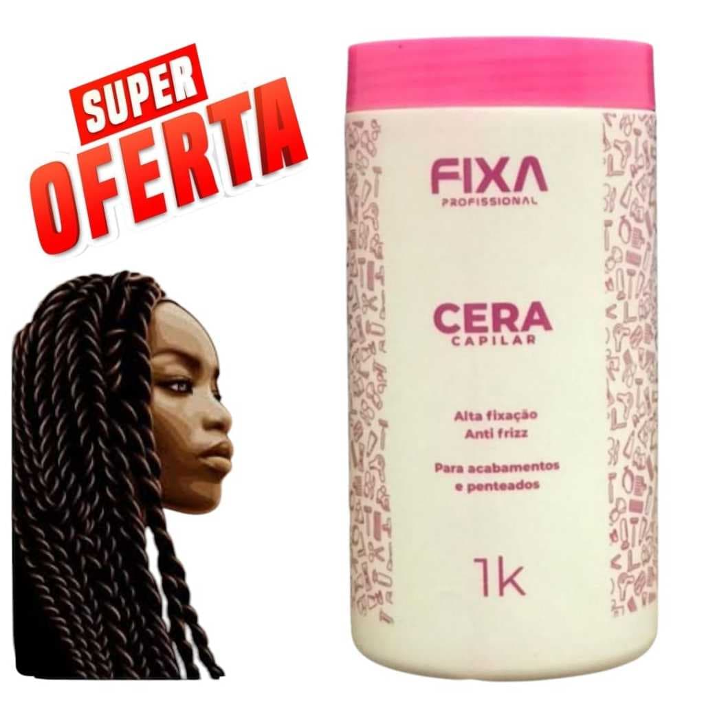 pomada modeladora de 1kg bancada trancista cera capilar oferta shopee