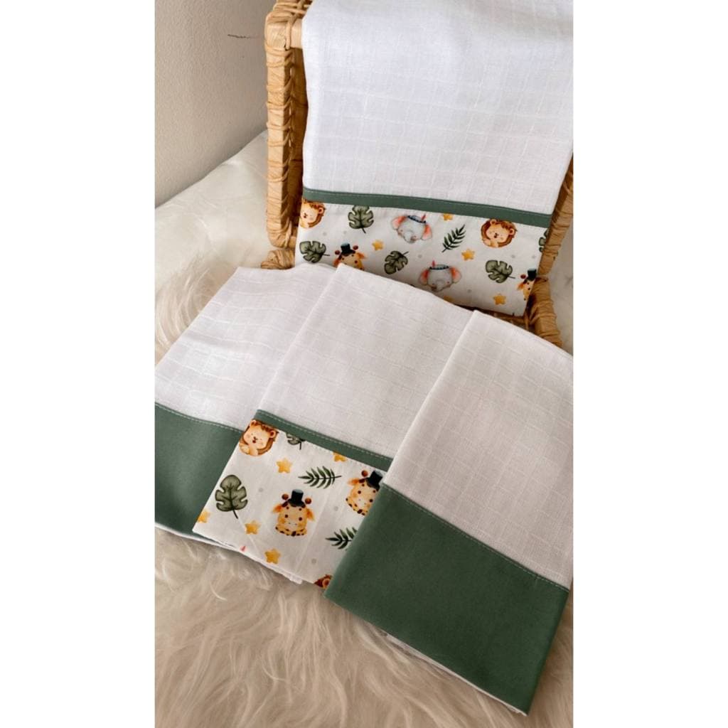 Fralda de pano para bebê/fralda de pano/pano de boca bebe/bebê/bordado