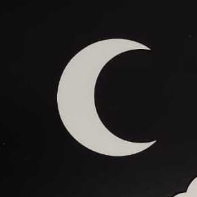 Lua 10 CM mdf branco