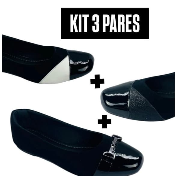 KIT 3 PARES SAPATILHAS 33 AO 43 TAMANHOS ESPECIAIS PROMOCAO