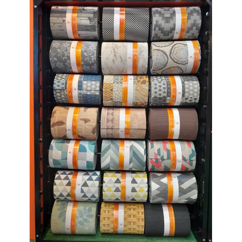 Passadeira Emborrachada Antiderrapante Estampadas Lisas Multiuso Tapete 43cm