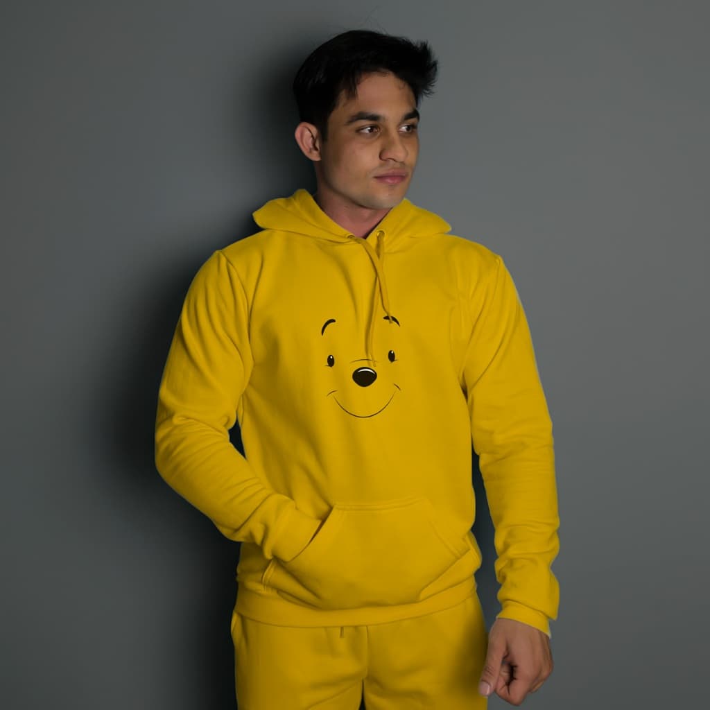 Blusa Blusão Moletom Canguru Ursinho Pooh Unisex Masculino e Feminino 60% Algodão Compre de Quem Fabrica C/ Qualidade
