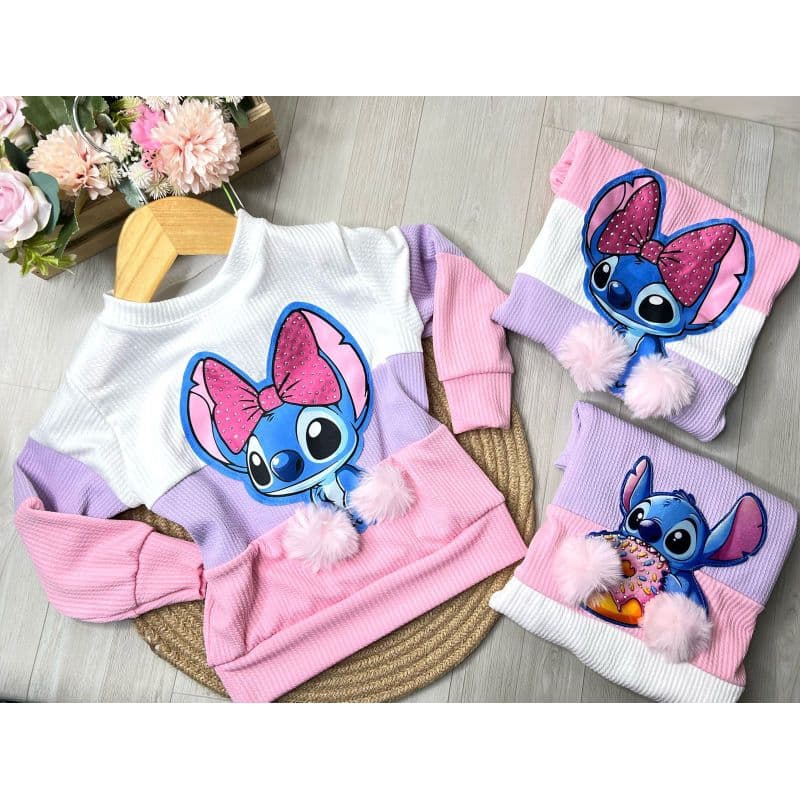 Blusa De frio infantil feminino Inverno Stitch Stitch
